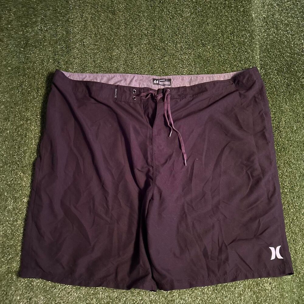 Hurley Men's Black and Purple Swim-briefs-shorts